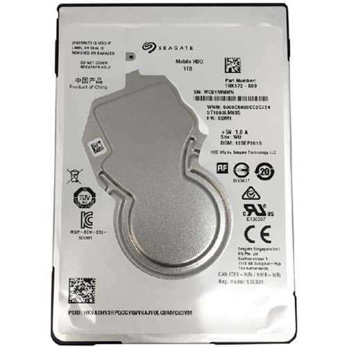 Seagate 1TB Laptop HDD SATA 6Gb/s 128MB Cache 2.5-Inch Internal Hard Drive (ST1000LM035) (Open Box)