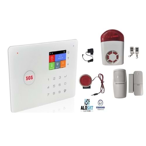 ALOSAT-ALOST2562 WIFI Home Security System Alarm Wireless IP GSM System