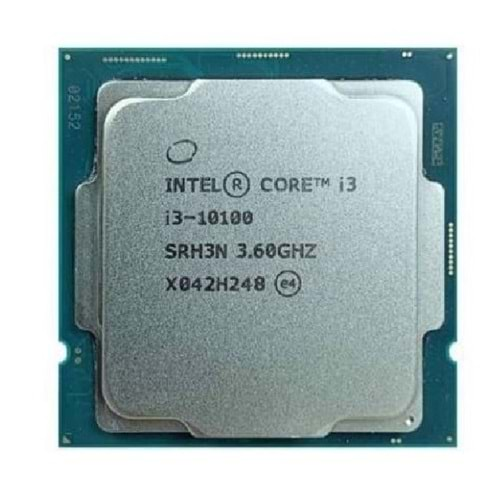 INTEL (10.Nesil) Comet Lake i3-10100 3.6GHz ~ 4.3GHz 6mb 1200p İşlemci Tray (Fansız)