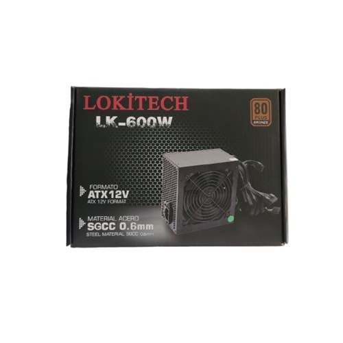 LOKITECH LK-600W 80 PLUS POWER SUPPLY