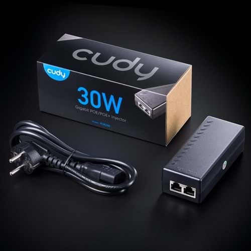 CUDY POE200 (1 Port Poe+/Poe) 30W INJECTOR