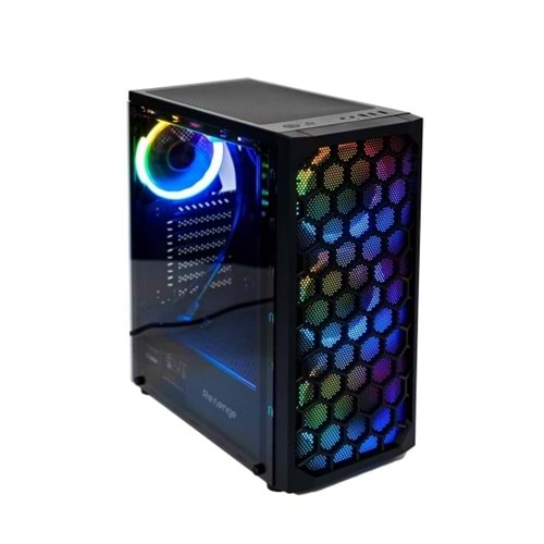 Revenge X-Drive 4 Adet RGB Fanlı Mesh Panel Gaming Oyuncu Kasası (PSU Yok) XDrive-N