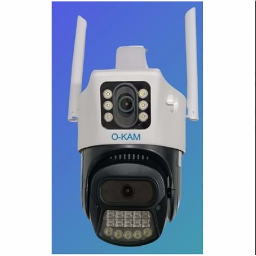 O-KAM-6015 6MP ÇİFT KAMERALI Wi-Fi PTZ KAMERA 15 LEDLİ ÇİFT IŞIK HRC