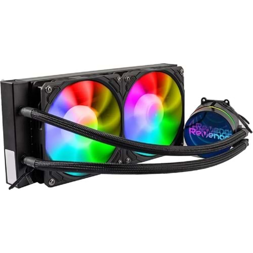 Nitro Cold Siyah 200 Intel ve Amd Destekli Rgb Fanlı Infinite Panel Cpu Işlemci 240MM Sıvı Soğutma Sistemi