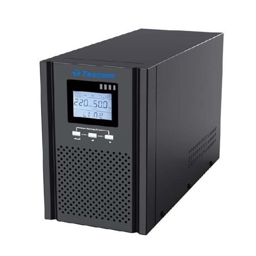 TESCOM TEOS+ Online 1KVA 4/8 dk (2x12v 7AH Akü) UPS