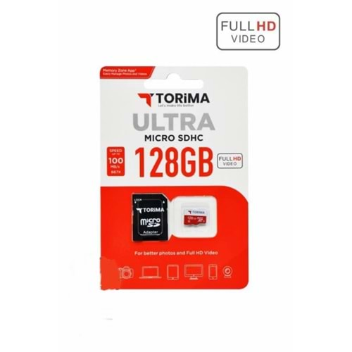 Torima 128 Gb Micro Sdhc Ultra 100mb/s Hafıza Kartı