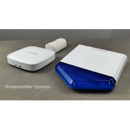 ROOMBANKER WIFI Kablosuz Akıllı Alarm Sistemi Hırsızlığa Karşı Ev Güvenlik Kiti ( 1 adet Kablosuz WIFI ALARM PANELİ + 1 adet Kablosuz HARİCİ SİREN1 Sularlı + adet Kablosuz MANYETİK KONTA + 1 adet Kablosuz HAREKET DEDEKTÖRÜ + 1 adet Kumanda + ALARM MO