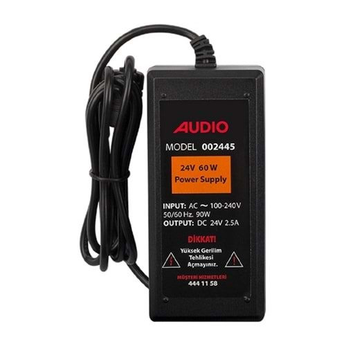 AUDIO 002445 Güç Kaynağı 24V 60 Watt