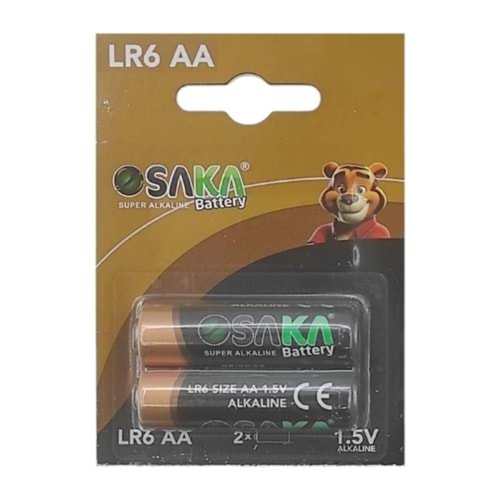 OSAKA 2 ADET AA/AAA Alkalin Kalem Pil LR03-LR6