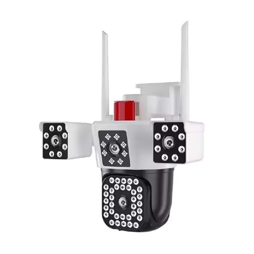 ALOSAT W-8456 6MP HD ev güvenlik 3kamerası gerçek üçlü Lens açık kablosuz WIFI kamera 3 ekranlar monitör YOOSEE akıllı PTZ IP kamera YOOSEE UYGULAMASI