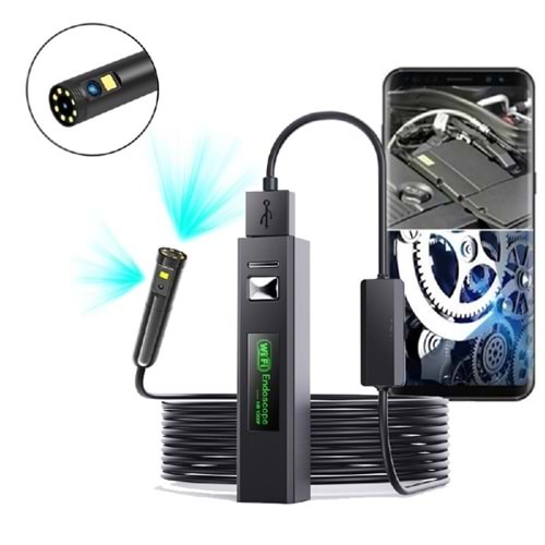 ALOSAT Y-6325 Wifi 5METRA 3 Lensli Yılan kamera IPHONE/ ANDROİD