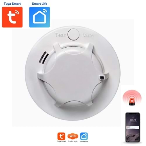 ALOSAT TY-5236 WİFİ DUMAN DEDEKTÖRÜ TUYA SMART LİFE (E17)(A34)