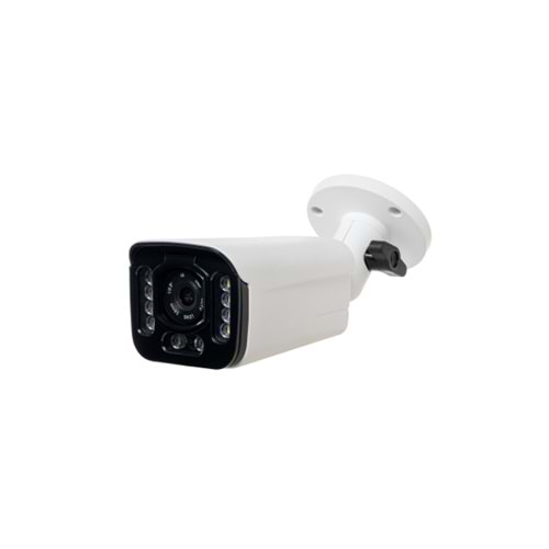 ALOSAT IP 8MP P8-9469ESMW10 2,8MM Bullet METAL KASA 4K 8MP Gece Renkli 10 Warm Light LED H.265 Dahili ses PoE