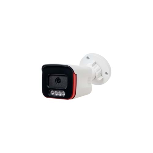 ALOSAT IP 8MP P8-9969ESMW4 3.6MM Bullet METAL KASA 4K 8MP Gece Renkli 4 Warm Light LED H.265 Dahili ses PoE