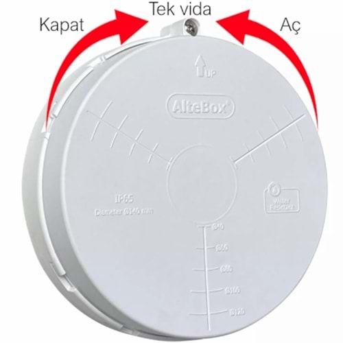 Kamera Buatı AlteBox AB-7010-Mega, 140mm (Beyaz)