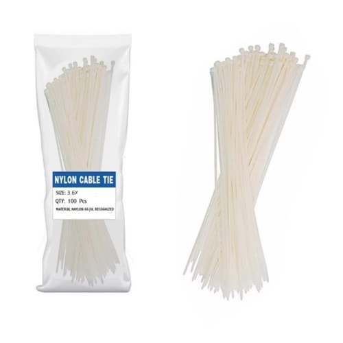 ALOSAT 3.6x300 PLASTİK KELEPÇE 100 LÜ PAKET (İYİ KALİTE )(KLİPS)