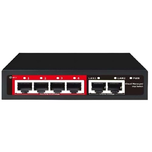 ALOSAT GP-4033 4+2 PORT BULUT YÖNETİLEBİLİR POE SWİTCH