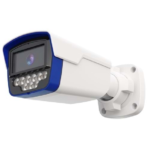 ALOSAT IP 5MP P5-6822ESMW4 3,6MM Bullet METAL KASA Gece Renkli 8Warm Light LED H.265 Dahili ses PoE