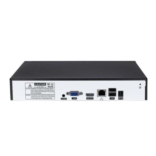 16Kanal NVR 4K Kayıt Cihazı ALOSAT ALOST4925 Nvr H.265 Onvif 5MP Xmeye Yazılım