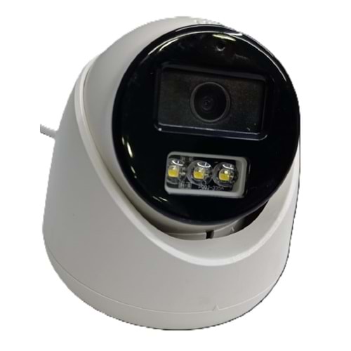 İP 5MP 2.8MM LENS SESLİ DOME KAMERA GECE RENKLİ 3WARM LED POE MİC DC12V
