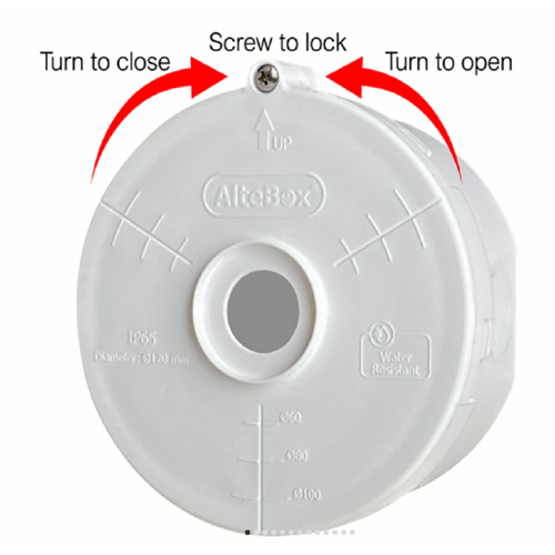 AB-7006 AlteBox-Click 120mm Camera Junction Box