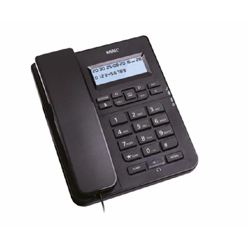 Karel TM145 Kablolu Telefon - SiyahKAREL TM145 SİYAH ANALOG TELEFON CID