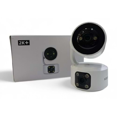 İCAM365 P221 4MP CCTV Dış Mekan Kablosuz HD WiFi Kamera IP Su Geçirmez Güvenlik Kamerası AI Hareket Takip Çift Yönlü Çağrı Tam