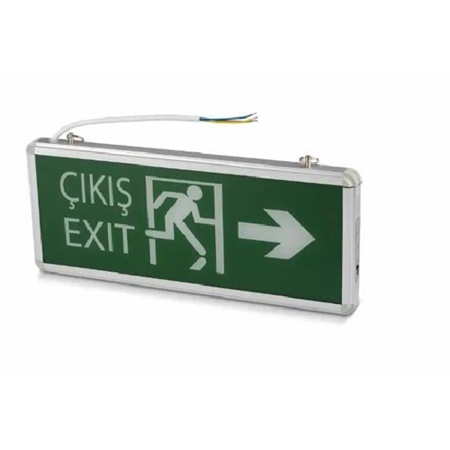 NOAS YLX 1003 Çift Yönlü Şarjlı 3W Ledli Exıt Çıkış Armatürü