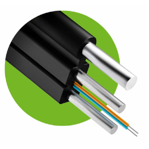 ALOSAT FİBER OPTİK HAVAİ ÇELİK ASKI TELLİ (G.567A1) SİYAH 4 CORE 1000 MT