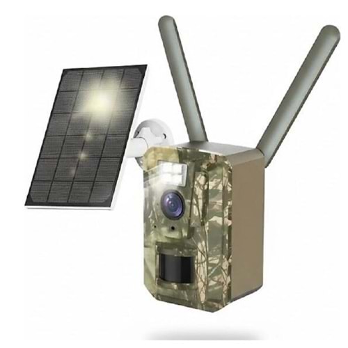 O-Kam 5050 4G LTE Sim Kartlı Güneş Panelli (Solar) Kablosuz Av ve Güvenlik Kamerası (Fotokapan)