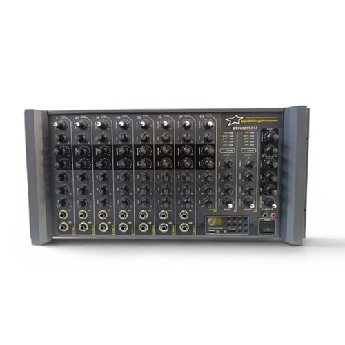 StrikingPower STP8600SRU 2x600WATT 8 KANAL Reverb Trafolu Amfi