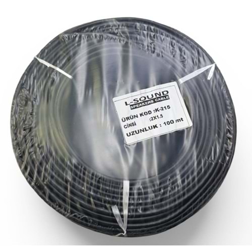 L-SOUND K-215 100MT 2X1.5 HOPARLOR KABLOSU