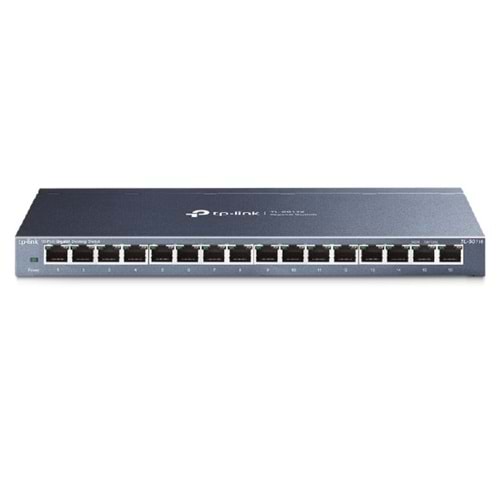 TP-LİNK TL-SG11616-Port Gigabit Desktop Switch Auto-MDI/MDIX desteği sunan 16 adet 10/100/1000 Mb/sn Otomatik Anlaşma Özellikli RJ45 portuDoğa dostu Ethernet teknolojisi, güç tüketiminden tasarruf sunarIEEE 802.3x akış kontrolü, güvenilir veri aktarı