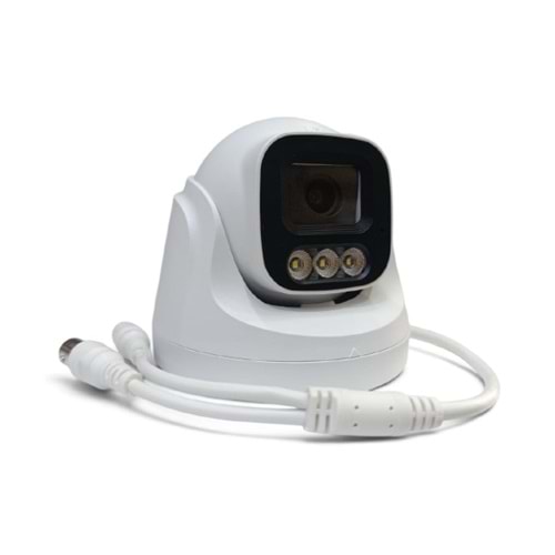 ALOSAT AHD 2MP 2.8MM LENS DAHILI SES DOME KAMERA GECE RENKLI 3 WARM LIGHT LED MIC 30 METRE 1080X1920 GECE GÜNDÜZ