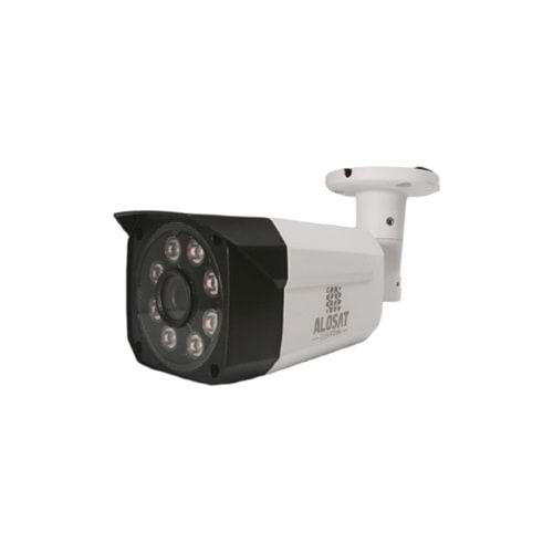 ALOSAT AHD AS-11362 Bullet Gece Renkli 8Warm Light LED AHD 2MP 1080P Güvenlik Kamera FULHAN PORT 1920x1080P Full HD 3,6 MM 5Mp Sabit Lens, 1/2,7
