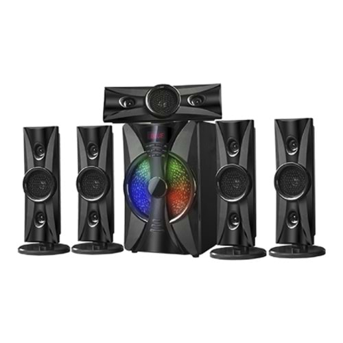 Platoon PL-4240 5d Super 5+1 Rgb Sd USB Fm Bluetooth Subwoofer Multimedia Ses Sistemi