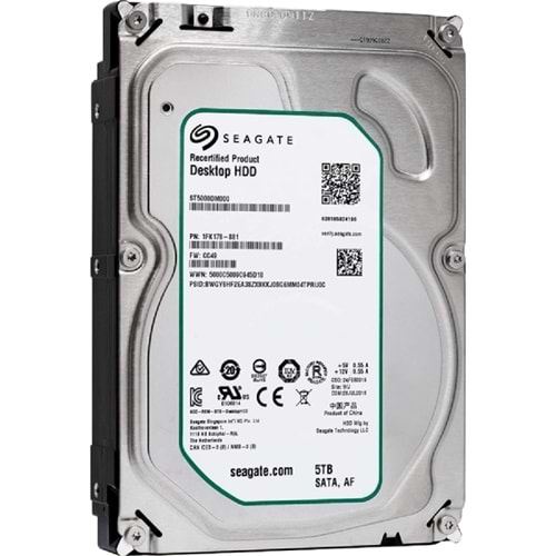 5TB Seagate Barracuda ST5000DM000 5TB 3.5-Inch Internal Hard Drive, SATA, 5900 Rpm, 128 Mb Buffer (Renewed