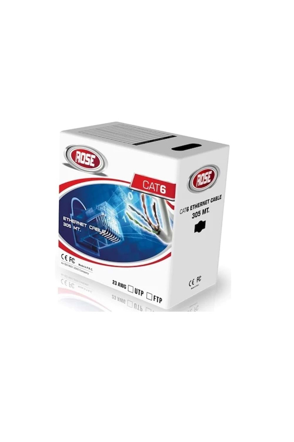ROSE CAT6 Kablo UTP Gri 305Metre