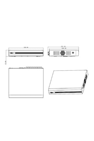 Dahua XVR1B16 16 Kanal H.265 + 1xSata 1xSes (HDCVI+AHD+TVI+ Analog +IP)