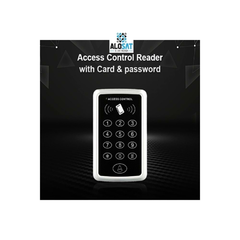 ALOSAT PROXSEN AS-A300 STANDALONE ŞİFRELİ KART OKUYUCU Tuşlu Proximity Kart + Şifre