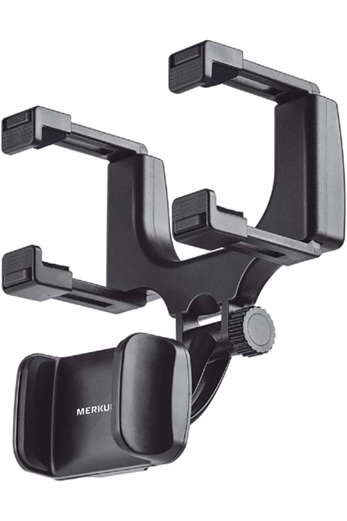 Merkury Innovations Rearview Mirror Car Mount Grip Clip for Universal Smartphones