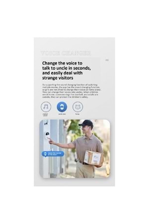 Yoosee Ys-Z1 Wifi Ip Kameralı Kapı Zili Ev Güvenlik Kamera Sistemleri