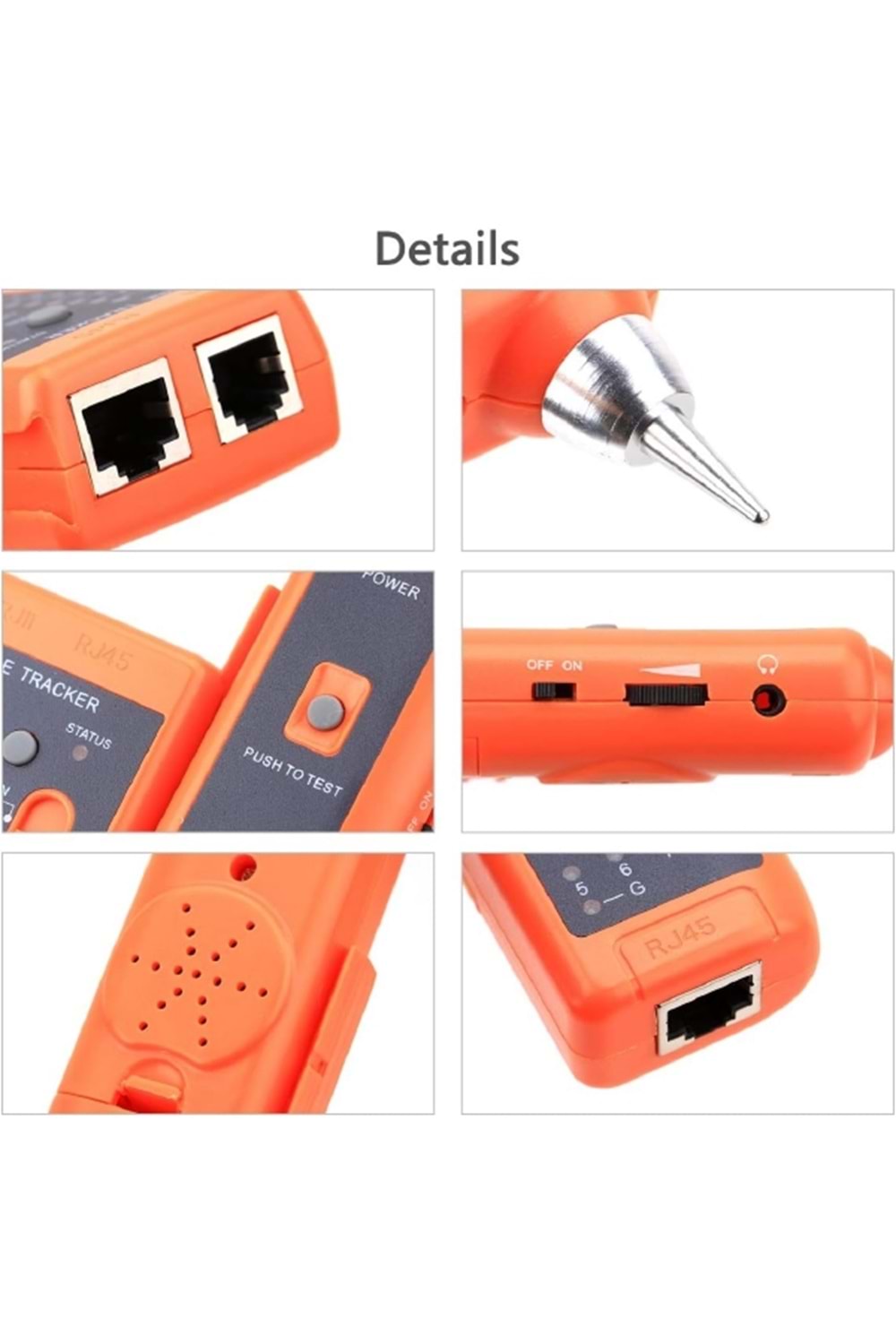 Kabelsucher XQ-350 RJ45 RJ11, zum için telefon, ağ, tel-, LAN-kablo, fark anot/Kathode, tanı içerir-Alet, ağ-Tool, Kristallaufsatz