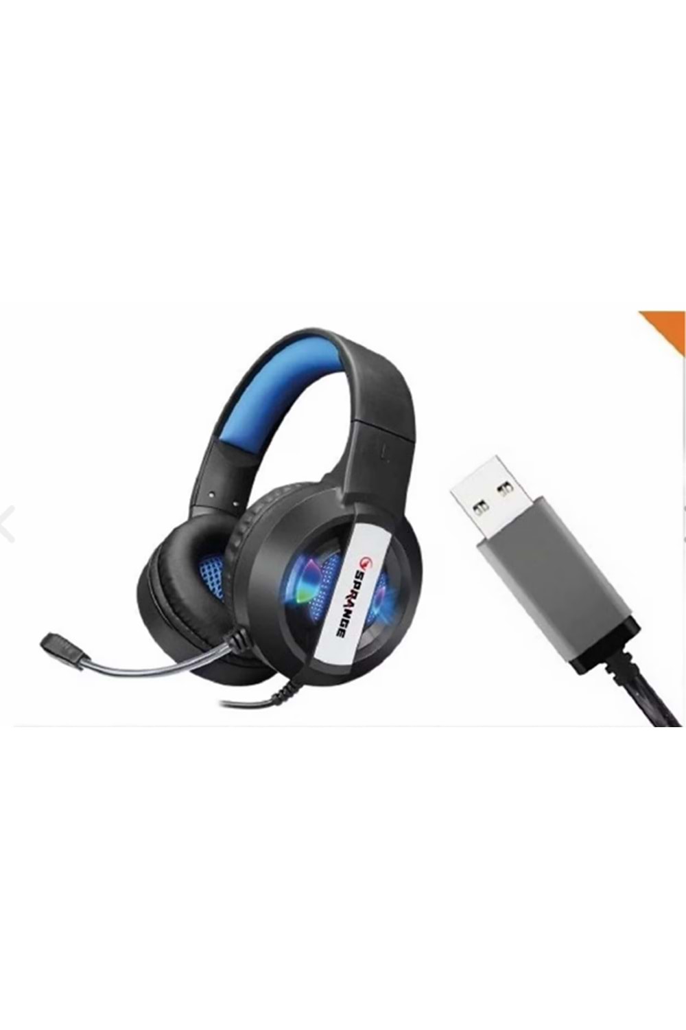 SPRANGE SR-X11 USB SES KARTLI 7+1 RGB IŞIKLI OYUNCU PC MİKROFONLU KULAKLIK