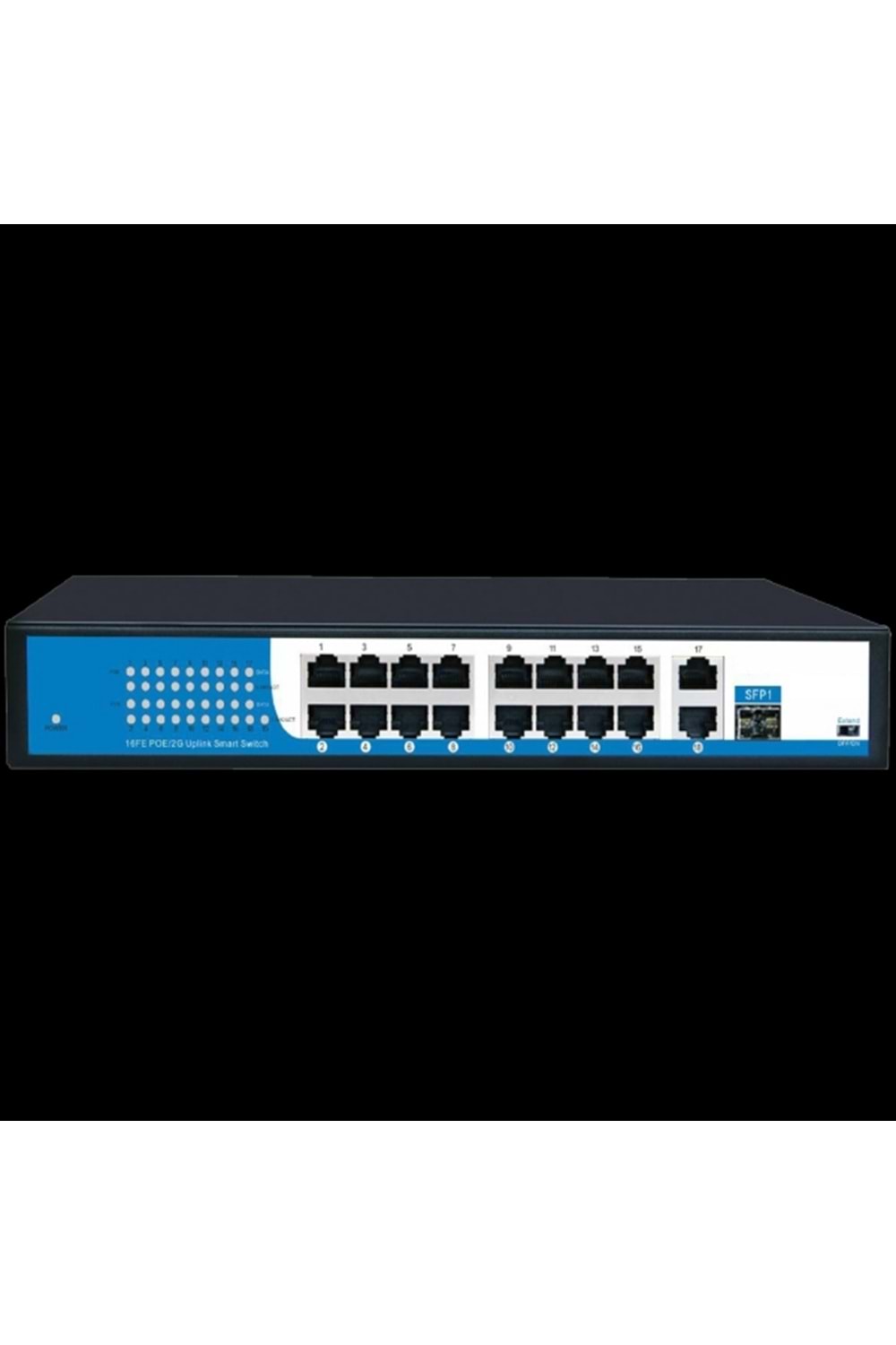 MPI 16PORT GİGABİT POE SWİTCH 10/100/1000 Mbps