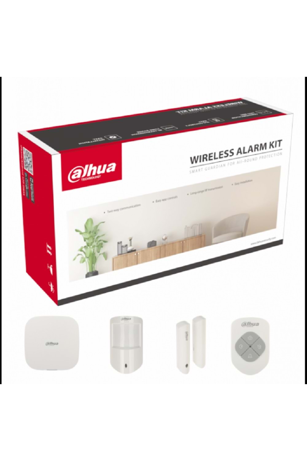 Dahua ART-ARC3000H-03-FW2 Kablosuz Wifi +2G +4G Sim Kart Alarm Seti Pır Dedektör +Manyetik Kontak +Kumanda