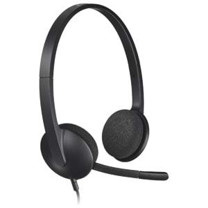 LOGİTECH H340 USB Gürültü Önleyici Mikrofonlu Kablolu Kulaklık - Siyah