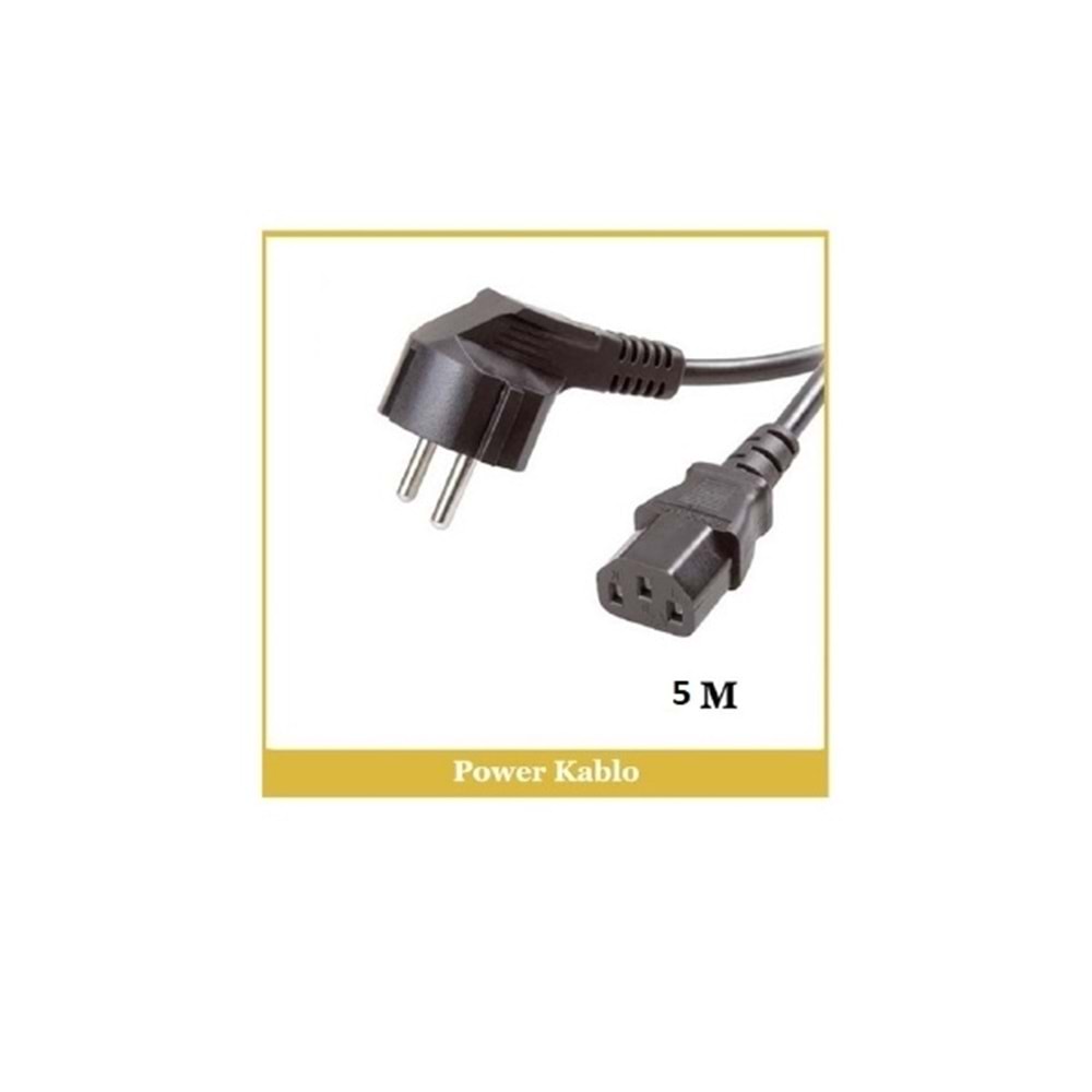 5Metre Power Kablo Bilgisayar Monitör Kablo