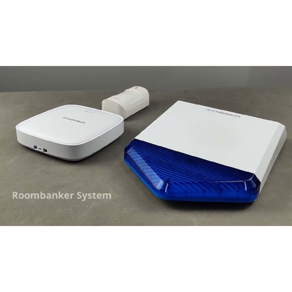 ROOMBANKER WIFI Kablosuz Akıllı Alarm Sistemi Hırsızlığa Karşı Ev Güvenlik Kiti ( 1 adet Kablosuz WIFI ALARM PANELİ + 1 adet Kablosuz HARİCİ SİREN1 Sularlı + adet Kablosuz MANYETİK KONTA + 1 adet Kablosuz HAREKET DEDEKTÖRÜ + 1 adet Kumanda )