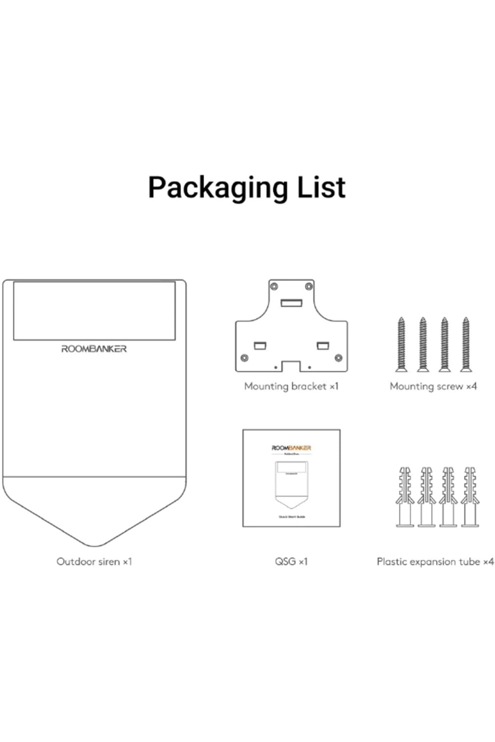 ROOMBANKER WIFI Kablosuz Akıllı Alarm Sistemi Hırsızlığa Karşı Ev Güvenlik Kiti ( 1 adet Kablosuz WIFI ALARM PANELİ + 1 adet Kablosuz HARİCİ SİREN1 Sularlı + adet Kablosuz MANYETİK KONTA + 1 adet Kablosuz HAREKET DEDEKTÖRÜ + 1 adet Kumanda )